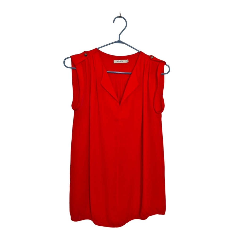 2/$20 Red Sleeveless Blouse